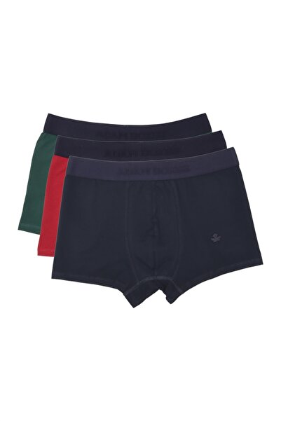 ADAM BOXES Boxer Trunk Neo-gracia 3 Pack - Dark Green, Claret Red, Navy Blue
