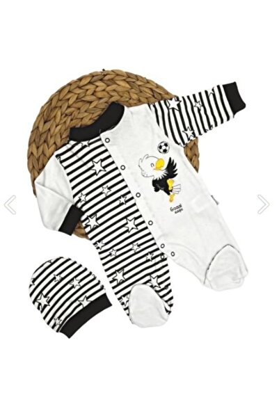 Babix Black and White Baby Jumpsuit