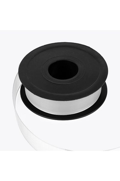 YENİ HEDİYELİK DÜNYAM Κορδέλα σιφόν 2,5cm-20mt-λευκό(101)