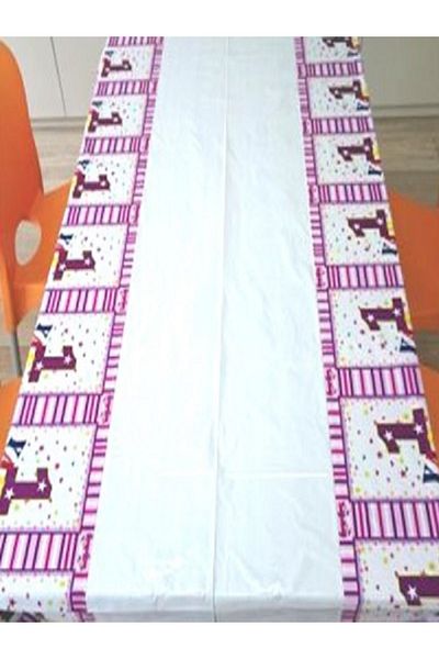 Kazanabil 1 YEAR BIRTHDAY TABLE CLOTH PINK