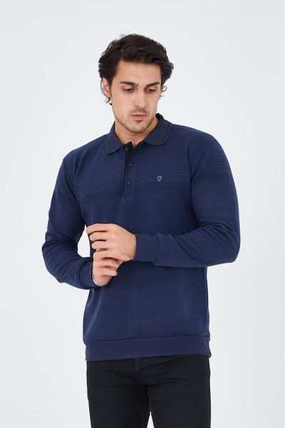 Rey Polo 1252 POLO NECK PRINTED SELANIC SWEATER