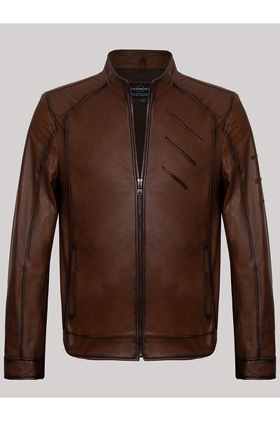 Derimont's Men's Leather Coat-EM02035