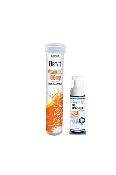 Ocean Efervit Vitamin C - 1000mg 20 Tablets Teeth Whitening Foam