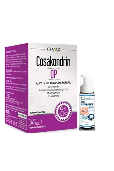 Ocean Orzax Cosakondrin-Op 30 Tablets - Teeth Whitening Foam Gift