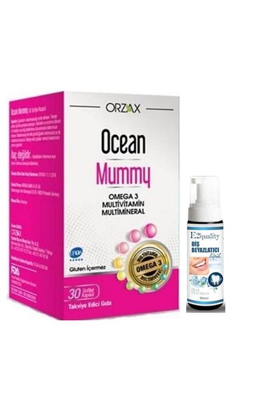 Ocean Orzax Ocean Mummy 30 Capsules - Teeth Whitening Gift Foam