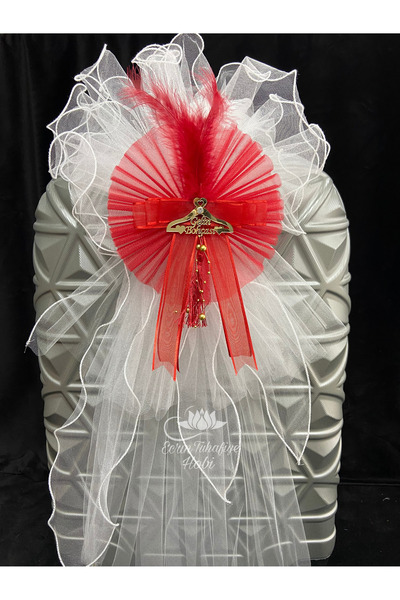 ecrin tuhafiye hobi 1 Adet Gelin Nişan Bavulu Süsleme Çiçeği Valiz Süsü & Bohça Süsü