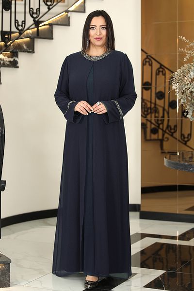 Central Of Moda Plus Size Hijab Evening Dress & SULTAN