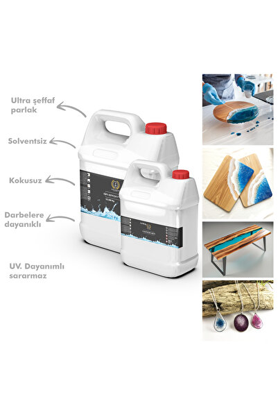Sor Marine Ultra Şeffaf Döküm Tipi Kristal Clear Epoksi Reçine 50 Kg Set