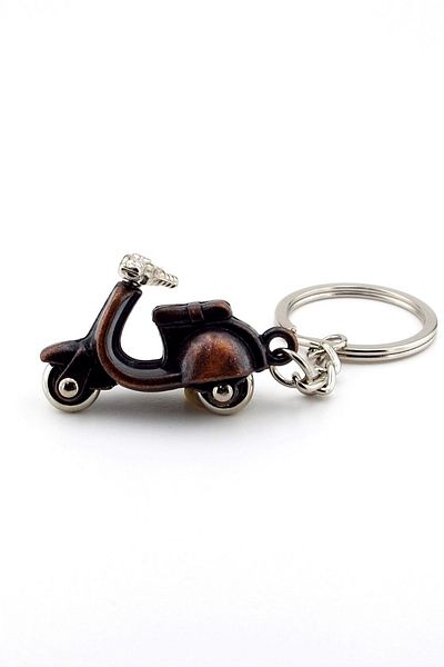 Solfera Bronze Colored Vespa Scooter Motorcycle Metal Keychain KC076