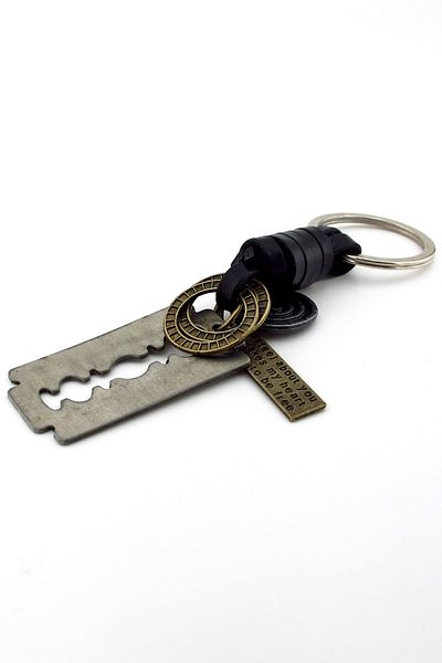 Solfera Peaky Blinders Razor Leather Metal Keychain - KC080
