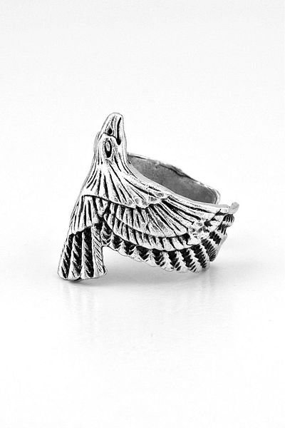 Solfera Eagle Wings Open Brass Adjustable Men's Ring RG035