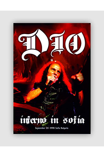 fırsatlar diyarı DIO Inferno In Sofia 1998 Vintage Duvar Posteri - Duvar Deko...