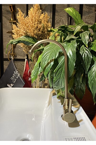 İSAOĞLU YAPI Arıtma Musluğu Antik Gold Arıtma Bataryası Mat Antik Gold Arıtıc...