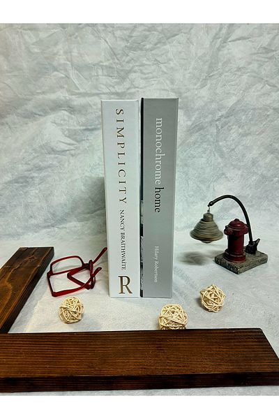 Nikadu Monochrome & Simplicity Set of 2 Decorative Book Box Set