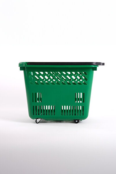 Rafiste Tekerlekli Market Sepeti (Tekerlekli Alışveriş Sepeti) 54 L Yeşil