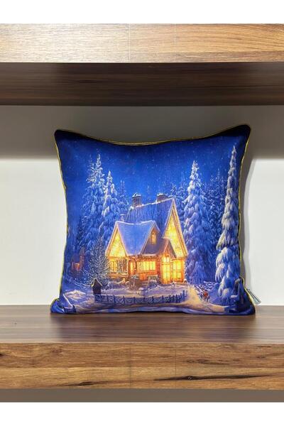 KIRLENTİM H1055 Подушка з цифровим принтом, з двостороннім візерунком та облямівкою по краях