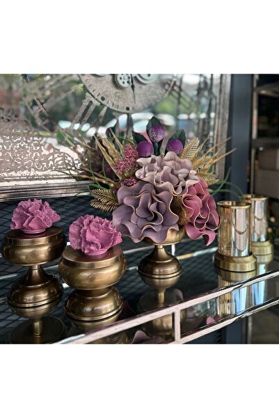 TASARIMHMODA Yapay Çiçekli 5 Parça Set Antik No:2