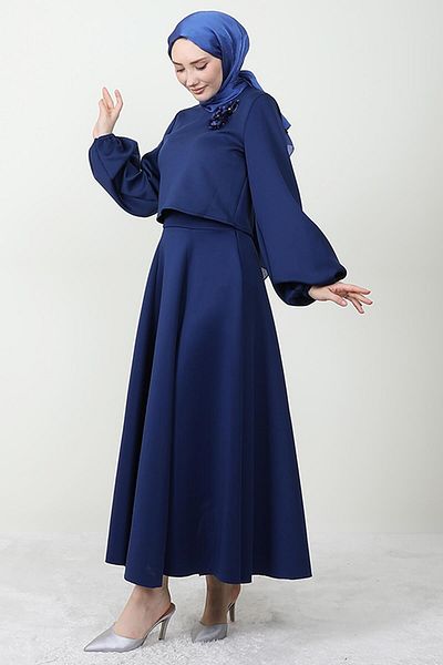 Giza Giyim Princess Skuba Suit Navy Blue