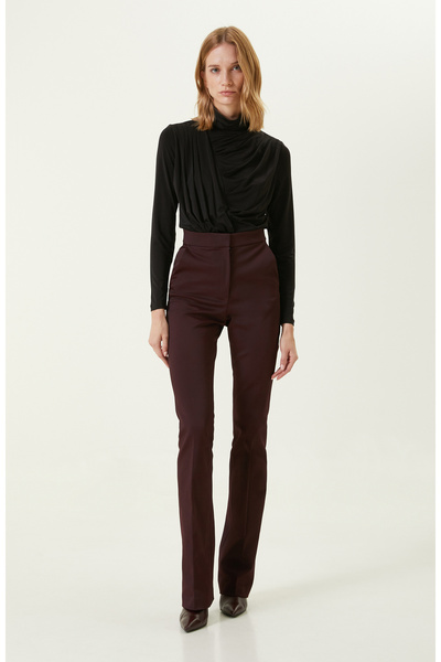 Network Siyah Dik Yaka Çıtçıtlı Body