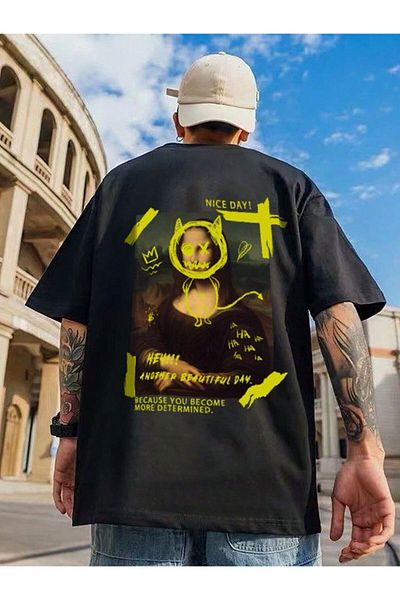 BENROMA Μπλουζάκι Unisex Oversize με στάμπα