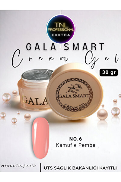 gala smart Cream Krem Jel No: 06 Yoğun Kıvam 30 G Tırnak Tamir Jeli Protez Je...