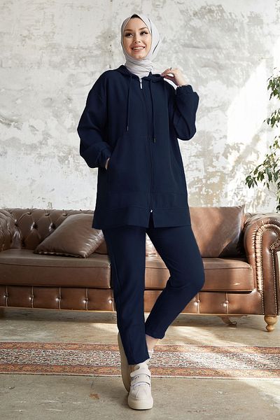 InStyle Amor Basic Διπλό Κοστούμι - Σκούρο Ναυτικό Μπλε