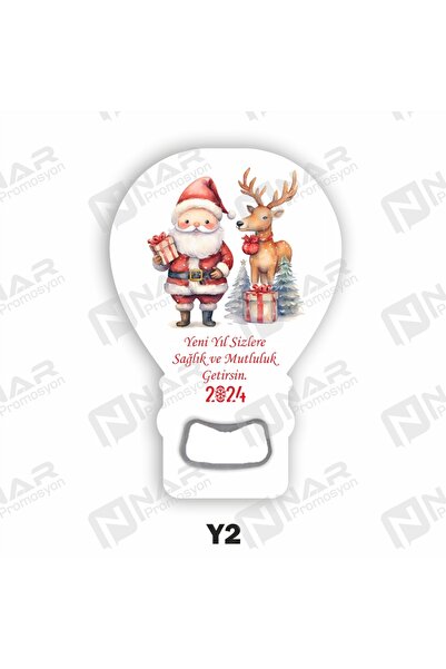 Nar Promosyon 2026 Yeni Yıl Temalı 40 Adet Açacak Magnet Mıknatıslı Hediyelik...