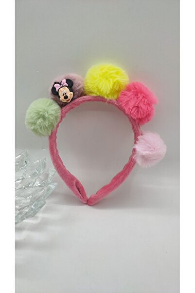 NO NAME تاج ميني من القطيفة مع بوم بوم