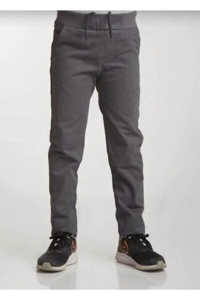Ümiteks world of clothes Pantaloni de școală din pânză Rıbana - cu talie elastică