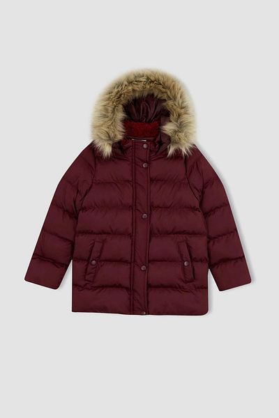 Zeyder Kids Girl's Hooded Faux Fur Coat