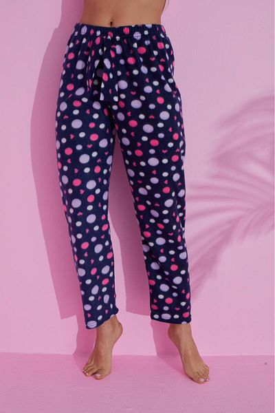 Farya Home Луксозни зимни плюшени зимни плюшени панталони Welsoft Fleece Polka Dot