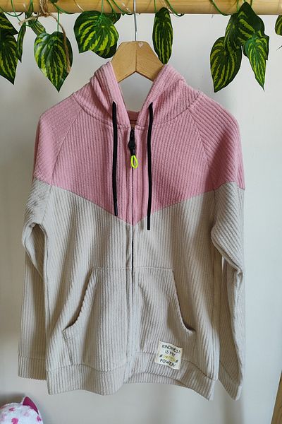 DFN POLAR HOODED ZIPPERED TRACKSUIT TOP