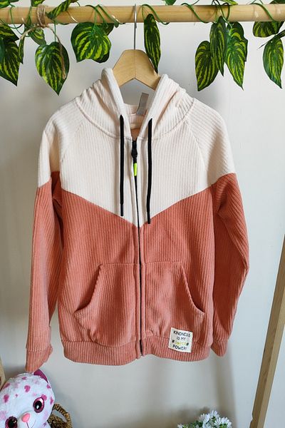 DFN POLAR HOODED ZIPPERED TRACKSUIT TOP