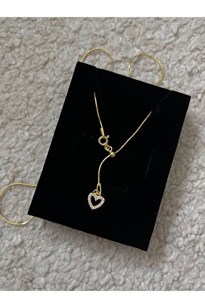 ZWEIG 925 Ayar Gümüş Asansörlü Kalp Kolye