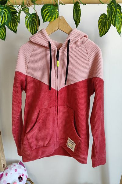 DFN POLAR HOODED ZIPPERED TRACKSUIT TOP