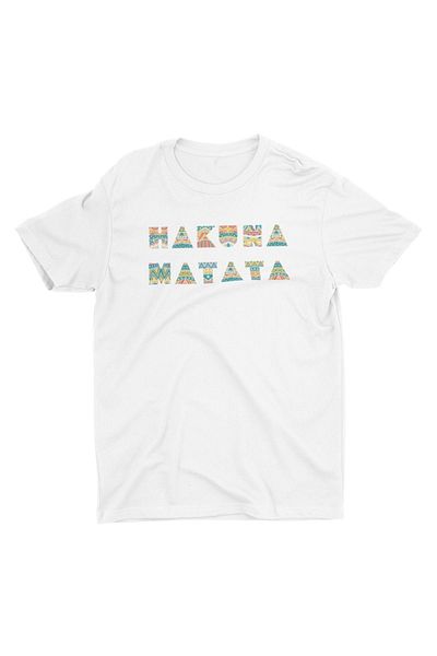 Bubus Tricou alb unisex Hakuna Matata