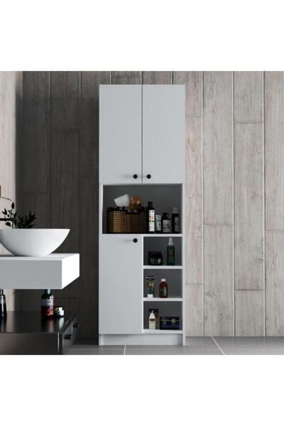 Mezza 3000 ORDER 60x180 BANYO DOLABI ÇOK AMAÇLI DOLAP BEYAZ