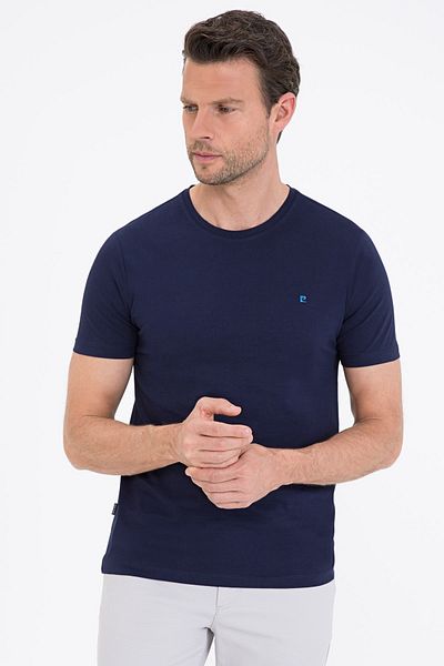 Pierre Cardin Μπλουζάκι Navy Blue Slim Fit Crew Neck Basic T-shirt