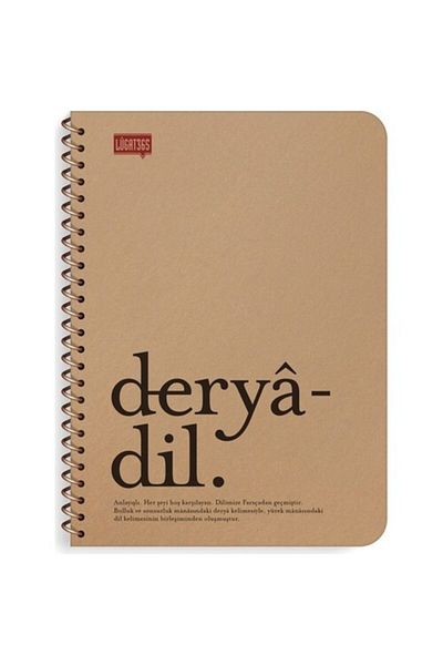 KESKİN COLOR Lûgat365 16x22 Spiral Checked Notebook - Deryâ Dil