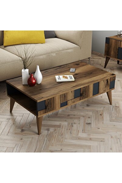 Variant Mobilya Madrid Orta Sehpa - Ceviz / Antrasit