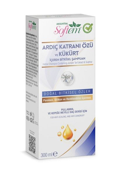 Softem 300ml Shampoo with Sulfur and Juniper Tar