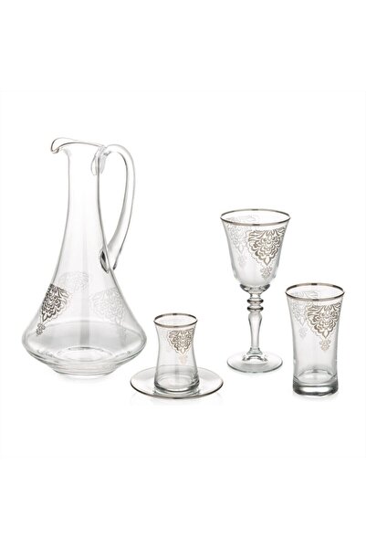 Royal Victoria Tiffany Lüks 49 Parça Bardak Seti Platin