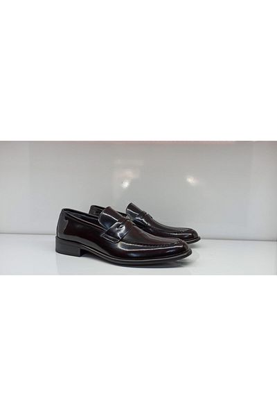 Gizmo Men's Black Genuine Leather Shoes