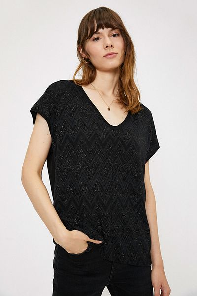 Koton Γυναικείο T-Shirt με σχέδιο εκρού 0KAK13181EK