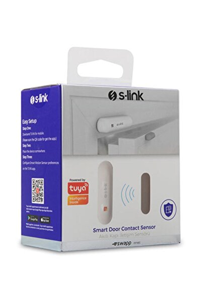 S-Link Swapp Sl-eg01 Akıllı Ev Güvenliği Kablosuz Kapı Pencere Manyetik Sensör Wifi Tuya Destekli