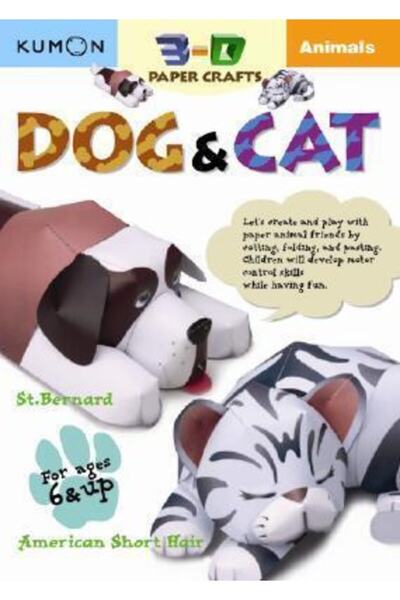 Arkadaş Yayıncılık Mačka i pas (3D papirna rukotvorina)