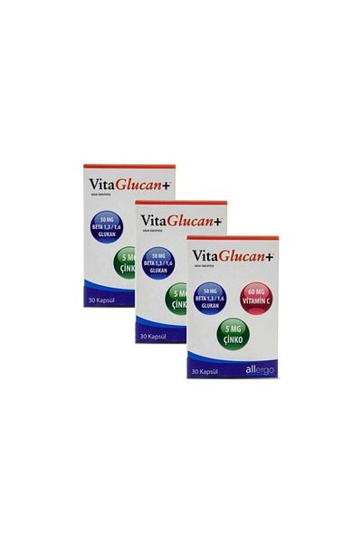 Allergo Vitaglucan - 30 Capsules, 3 Pieces