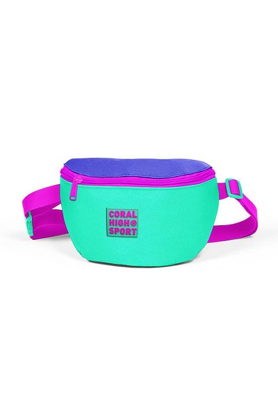 Coral High Sport Water Green Lavender Waist Bag 22616