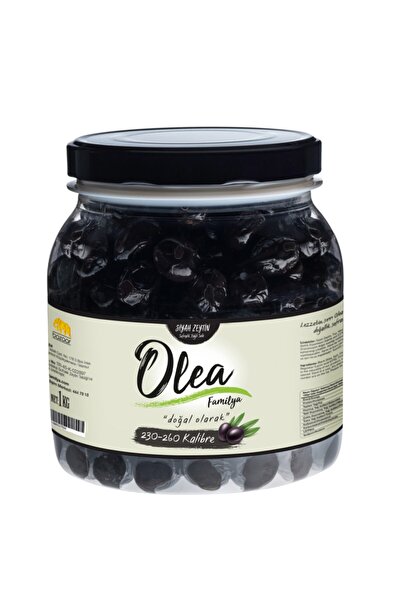 Olea Familya Yağlı Sele Siyah Zeytin 230-260 Klb 1 Kg