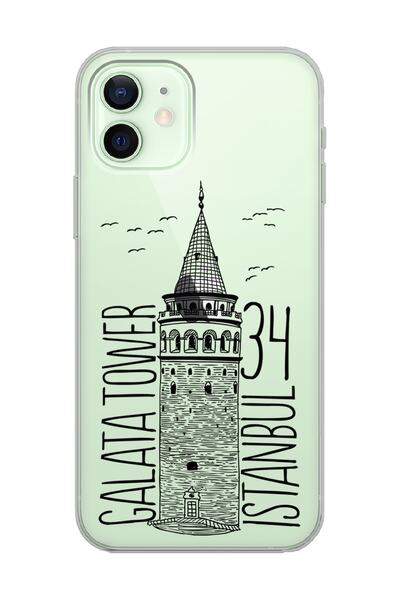 Spoyi iPhone 12 Galata Design Super Transparent Phone Case